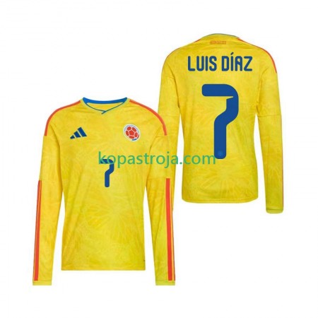 Billiga Fotbollströjor Colombia Luis Diaz 7 Hemma tröja WM 2026 Långärmad